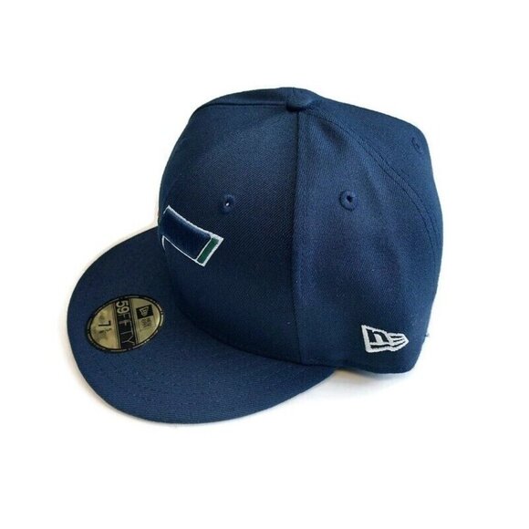 59Fifty New Era Size 7 5/8 NBA Utah Jazz Fitted Hat OTC Cap Blue - Picture 5 of 7